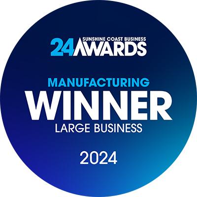 Winner of Sunshine Coast business awards 2024 - large manufacturer